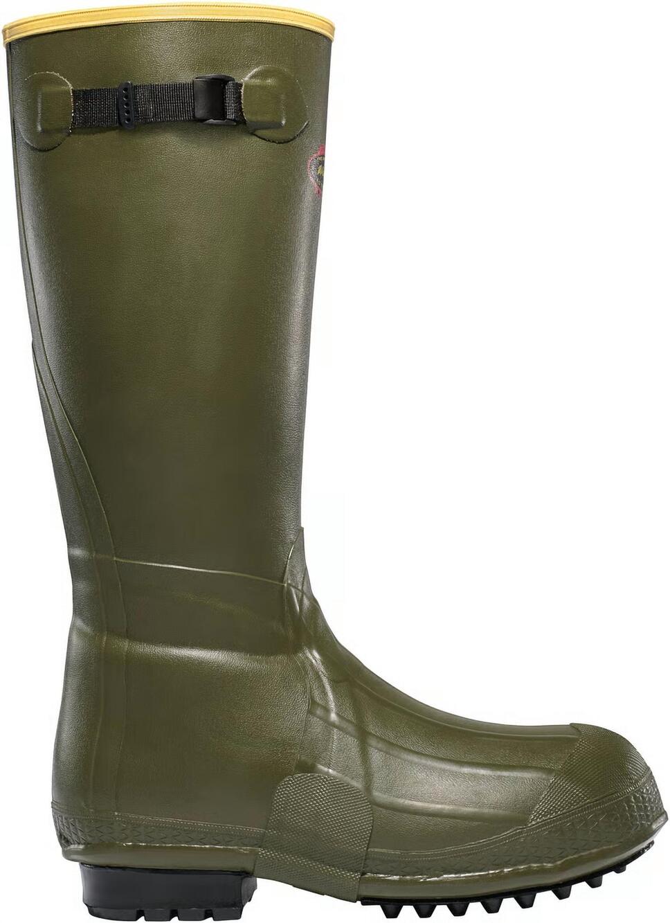 NEW LACROSSE men's burly air grip 18 foam insulated boot in olive drab green